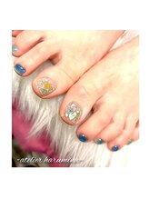 アトリエハルミナ バイ バラ 三島店(atelierharumina by valla)/フットネイル/ブルー/シェル