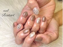 リスタート(Restart)/リボン×パールフラワー