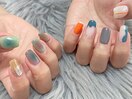 ちぐはぐネイル
