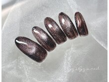 ネイルアンドアイラッシュ シシュ なんば本店(nail&eyelash SyiSyu)/マグネットミラーネイル ￥7700