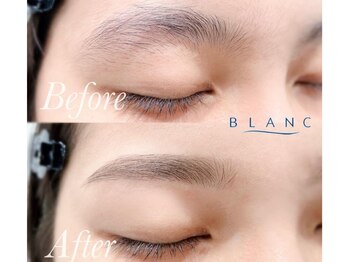 アイラッシュサロン ブラン 岐阜シティタワー43店(Blanc)の写真/【完成形の美眉をキープ】最新眉パーマのグロウラミネーションで毛流れ/穴あき/眉尻の調整なども思いのまま