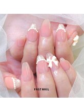 ファストネイル 池袋東口駅前店(FASTNAIL)/リボン/ガーリー【12390】