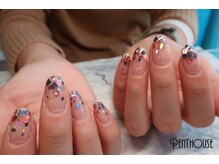 ペントハウス(Penthouse)/ホログラムグラデ/クリアベース