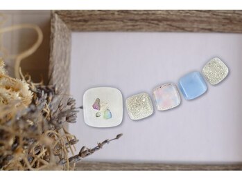 FASTNAIL松戸駅西口店【パラジェル/ジェルネイル専門/定額/マグネット/フットネイル】/オーロラ ラメネイル 【11612】