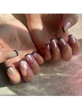 シープラスエー(C+A)/モード系フレンチネイル