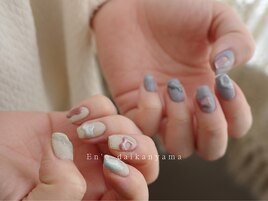 マットネイル×ニュアンスネイル