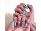 ロングネイル×スカルプ