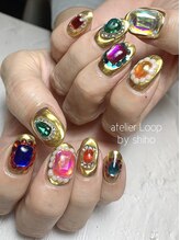 アトリエループ(atelier Loop by shiho)/宝石ネイル