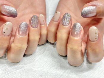 シンプルジェルネイル専門店 バランス(balance)/【堤限定】バカラ風ネイル♪