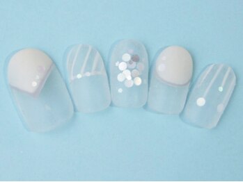 ネイルサロン ドレリッチ 大宮店(drerich)/ホワイトマットデザイン