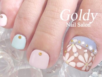 ネイルサロン ゴールディ(NAIL SALON GOLDY)/FOOT華やかアートコース