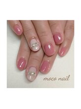 モコネイル(moco nail)/☆ワンカラー2本アート☆