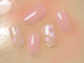 定額B ¥6500 手書き桜