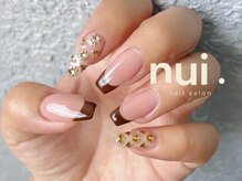 ヌイ 下北沢(nui.)/キラキラ　フレンチネイル