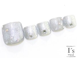 【ゴージャスフットネイル♪】