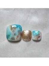 ナナズネイル 西小倉店(NANA's Nail)/3月定額デザイン　FOOT