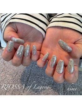 リオッサ オブ ラグーン(RIOSSA of Lagoon)/キラキララメ×ワンカラーネイル