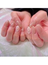 アイディールネイル(ideal nail)/ぷっくりフラワーネイル