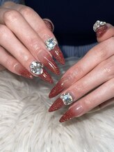 ソラール(SOLAR)/大人赤グラデーションネイル☆