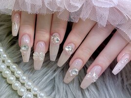 クリアネイル オーロラネイル