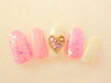 ネイルサロン ロゼオ(Nail salon Roseo)/■渋谷>7990円/キラキラハート
