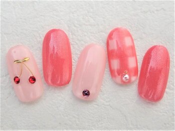 ネイルズガッシュ 大森駅前店(NAILs GUSH)/ギンガムチェリー♪