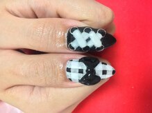 ネイルサロン パピリオ(Nail Salon papilio)/ギンガムチェックネイル☆