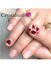 クリスタルネイル ボンベルタ橘店(CRYSTAL NAIL)/ハートネイル