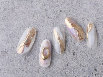 サンミーゴネイル 神戸店(Sunmego Nail)/ホワイトミラーネイル☆