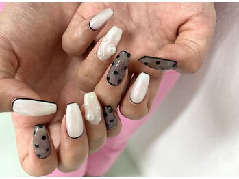 ダブルネイル(Double Nail)/【ハシモト】シースルーネイル