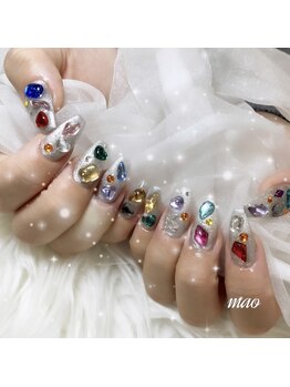 リンドネイル バイ モカ アンド ララ(Lind nail by moca and LaLa)/カラフル推しネイル