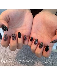 シアー×リボンネイル