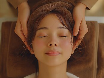 光(ひかり)の写真/当店人気の整体＋ヘッドのセット有♪お顔の歪み、むくみを改善して小顔に♪眼精疲労や首・肩コリにも効果的