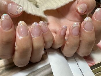 デューネイルスタジオ(dew nail studio)/シェルフレンチ