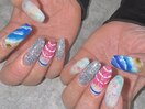 持ち込み◆夏祭りネイル
