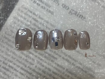 アイネイルズ 横浜EAST店(I-nails)/ブラウンミラーネイル