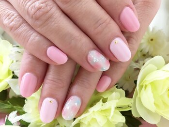 グローネイル☆水玉タイダイ