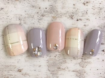 コーラルワン(CORAL ONE)/チェックネイル