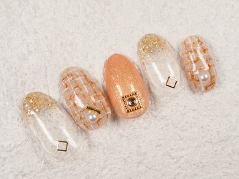 ケージュール(Kjour)/洋服風ツイードネイル