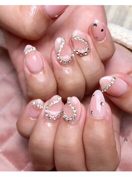 レディスペネイル ノマエ 名駅店(Redispe nail nomae)/ハート×チーク☆