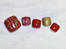 リーブルーム/フット赤デザイン