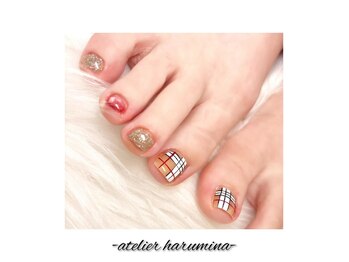 アトリエハルミナ バイ バラ 三島店(atelierharumina by valla)/フットネイル/綺麗めネイル