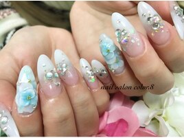 爽やか和柄ネイル