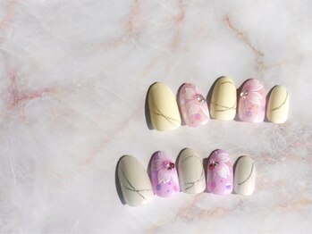 ブリオン 六本松店(Bullion)/春の訪れ~桜ネイル~