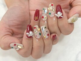 クリスマスネイル