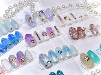ボガスティーズネイル(Vogusty's nail)/夏のラグジュアリーNail★ 海Art