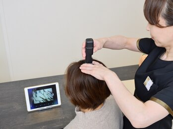 イーズ/リバイタ グランツリー武蔵小杉店/頭皮の健康状態を確認