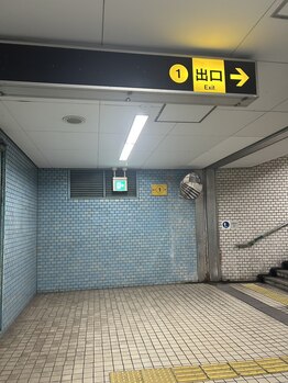 イーイー(e.e..)/中崎町駅から当店までの道順　１