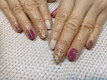 レアレアネイル(Lealeanail)/【パラジェル】ツイードネイル