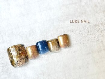 ルークネイル 恵比寿店(LUKE NAIL)/ニュアンスマーブルフット　春夏